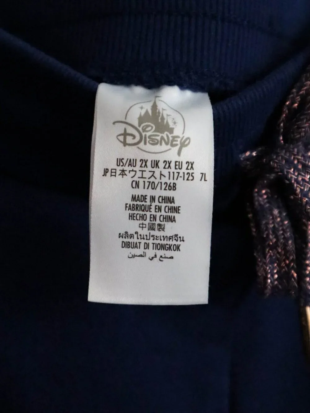 Mickey Mouse Sweatpants Joggers Walt Disney World 50th Anniversary 2x Iridescent - Picture 6 of 6